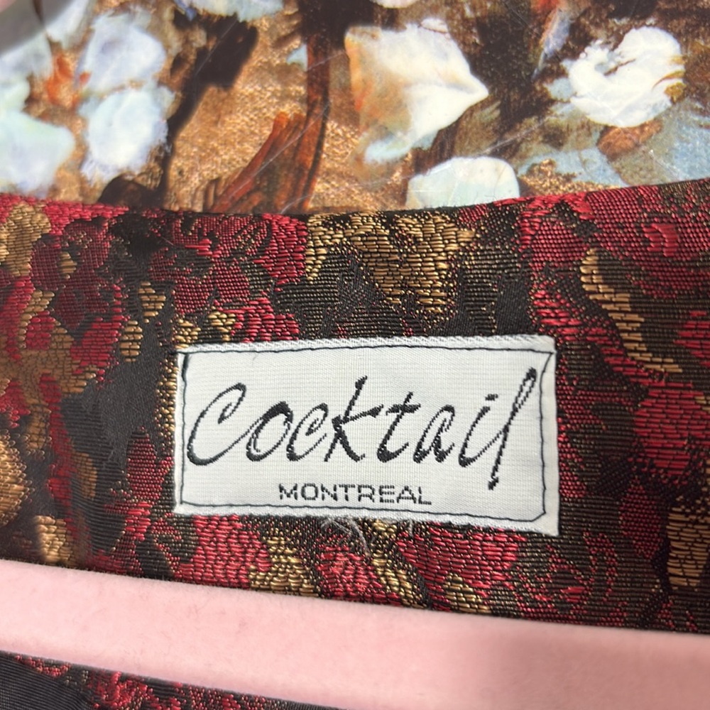 Cocktail Women's Elegant Red and Black jacket gorgeous - Picture 3 of 5